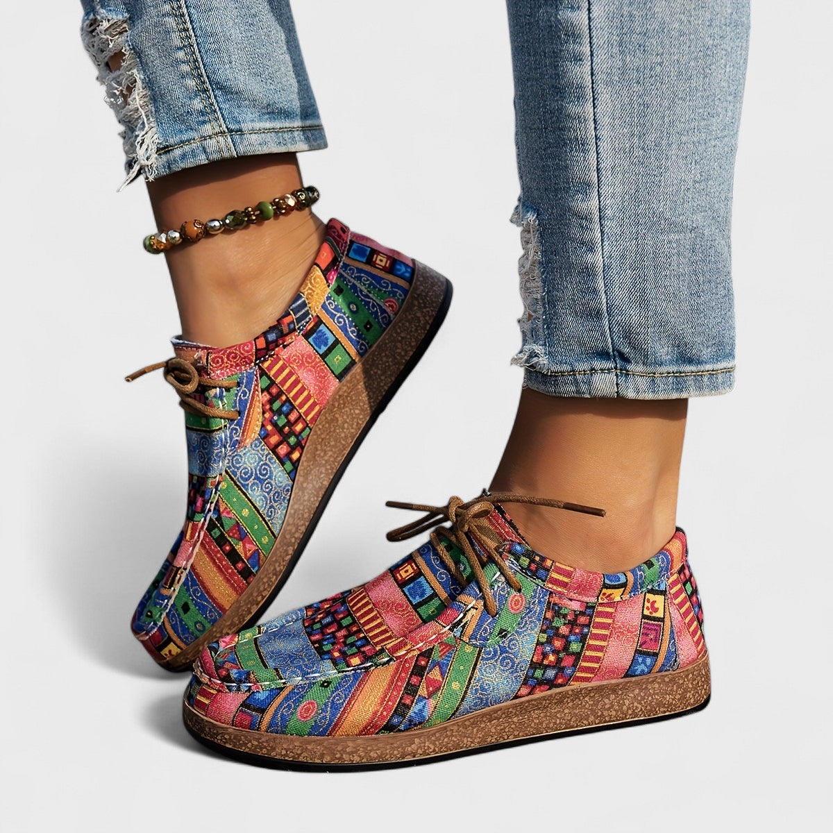 Juniper™ | Artistic Orthopedic Lace-Up Sneakers