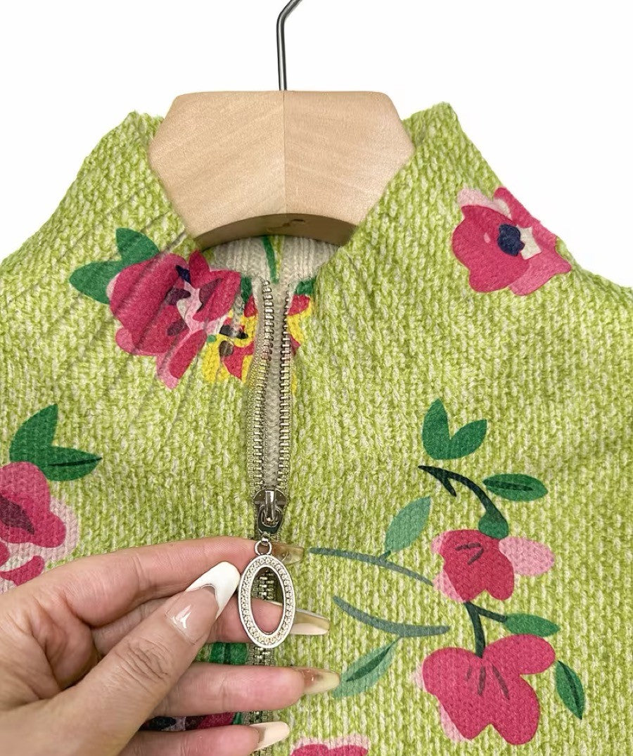 Clover™ | Wildflower Meadow Zip-Up Cardigan