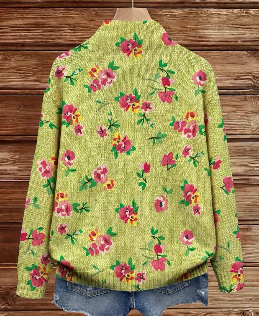 Clover™ | Wildflower Meadow Zip-Up Cardigan