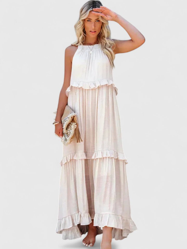 Genevieve™ | Flowing Ruffle Maxi Dress