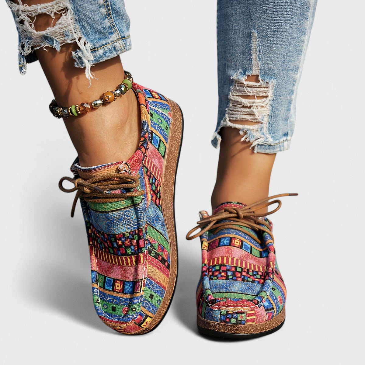 Juniper™ | Artistic Orthopedic Lace-Up Sneakers