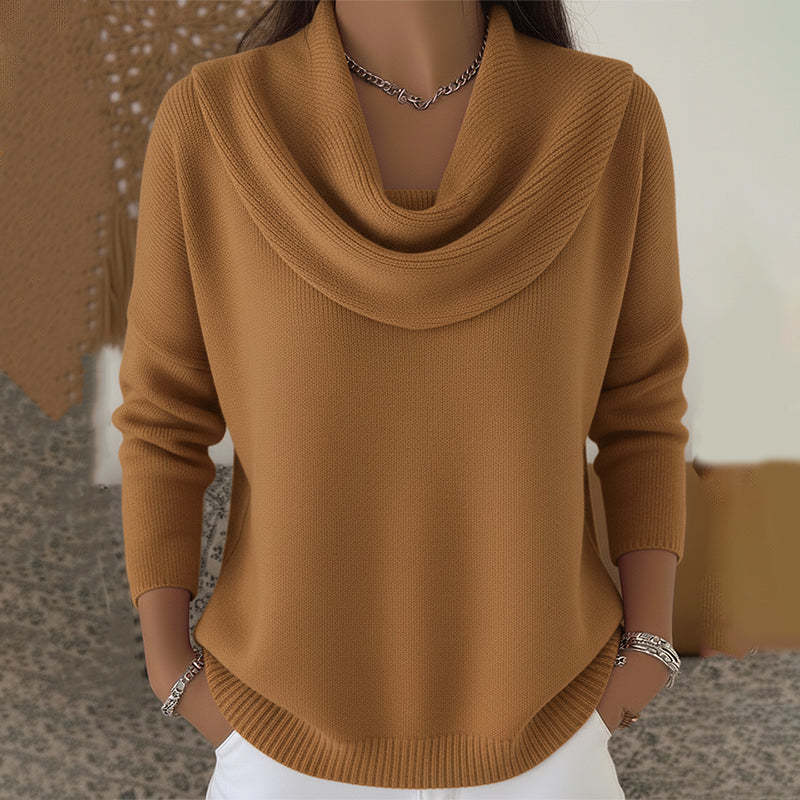 Marie™ | Women's Cowl Neck Knit Sweater