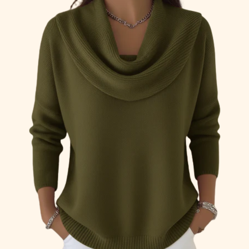 Marie™ | Women's Cowl Neck Knit Sweater