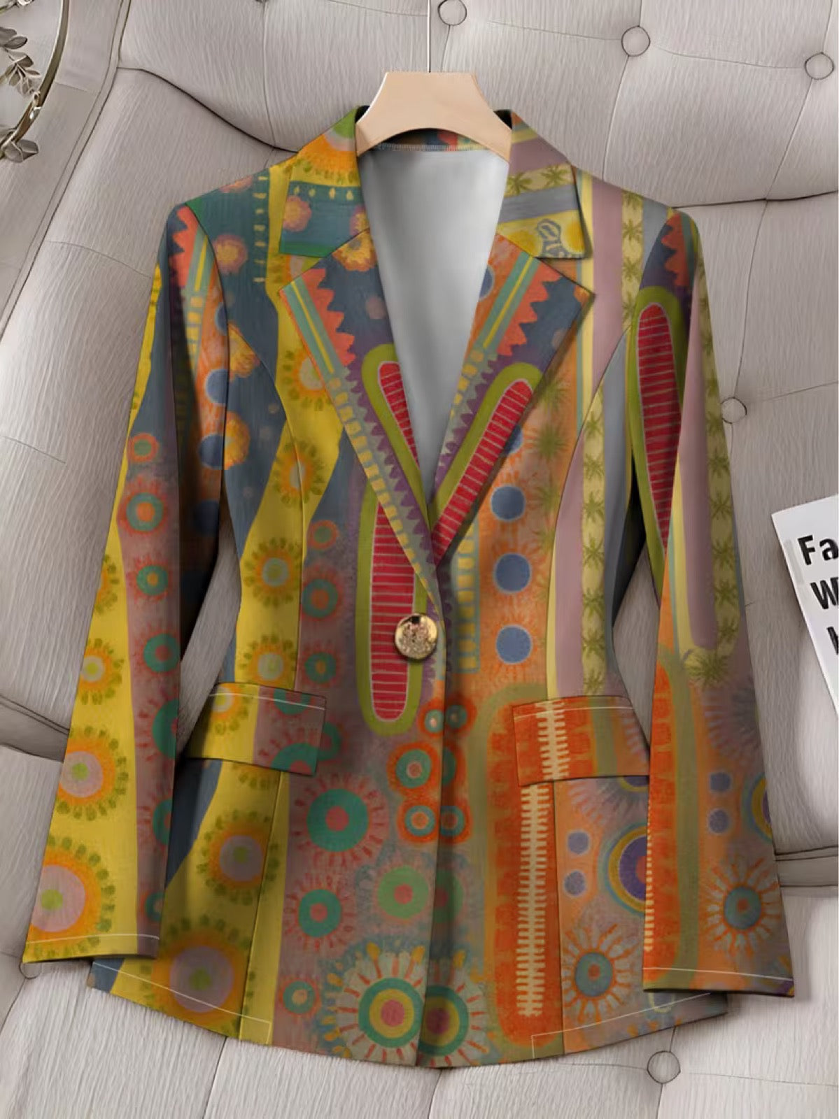 Faustina™ | Bohemian Medallion Tailored Blazer