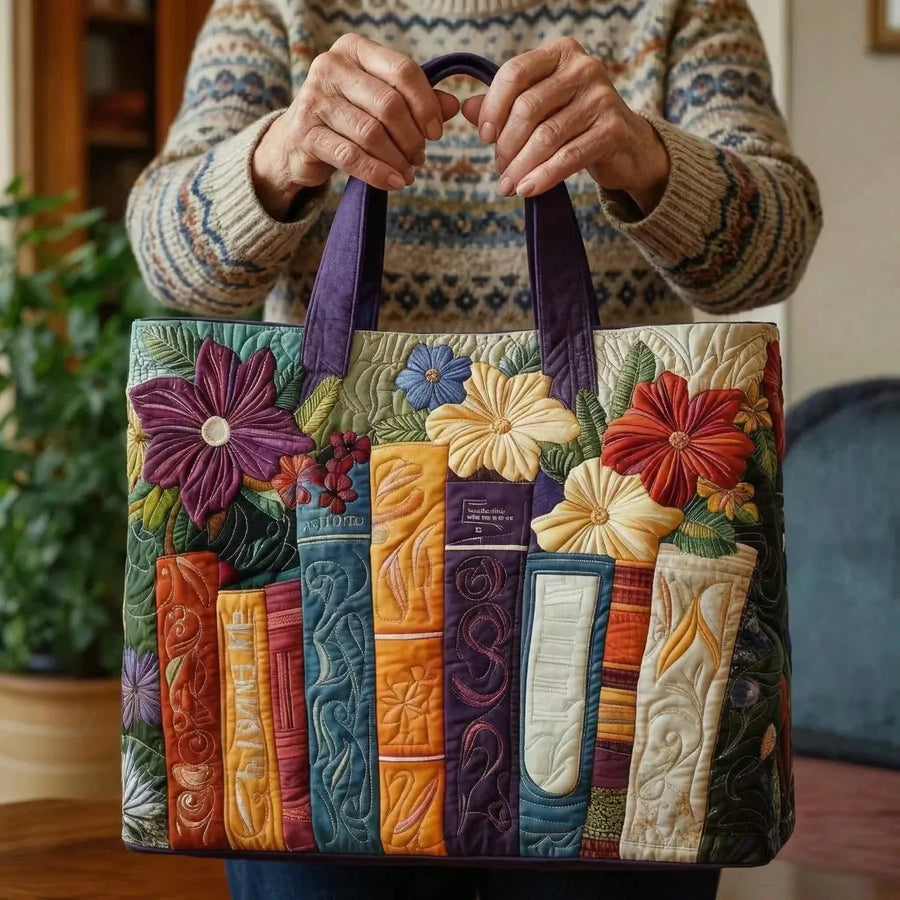 Lorelei™ | Floral Storybook Quilted Tote Bag