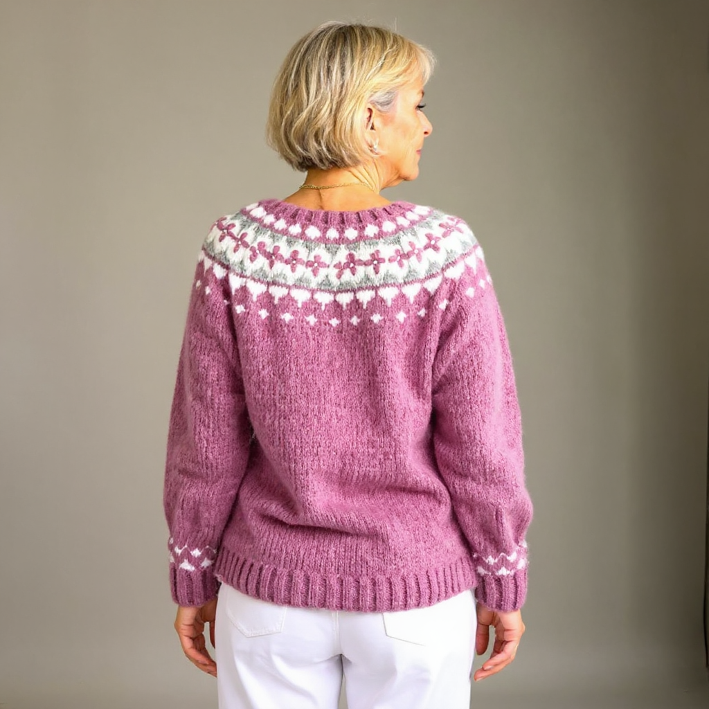 Mathilda™ | Nordic Fair Isle Button-Front Cardigan