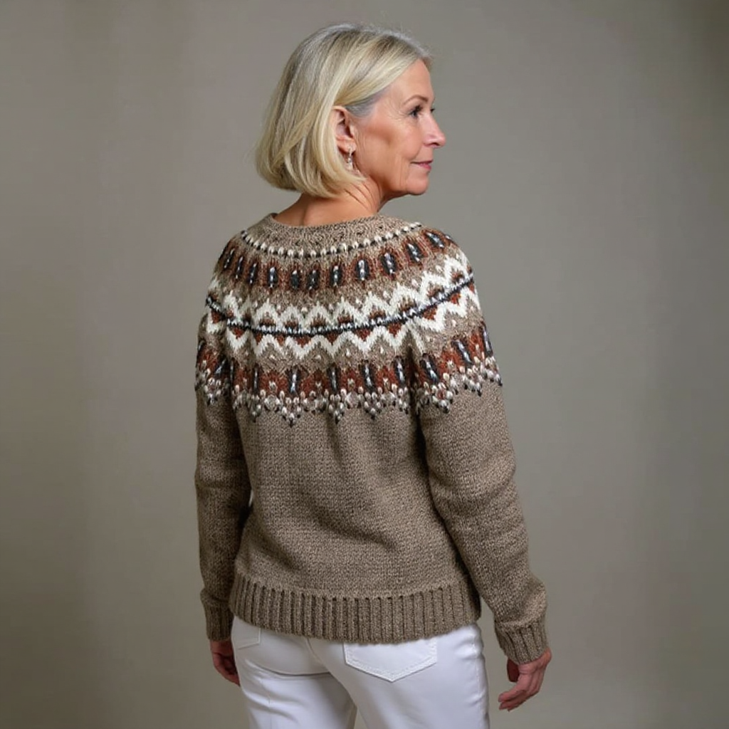 Harlow™ | Nordic Fair Isle Button-Front Cardigan