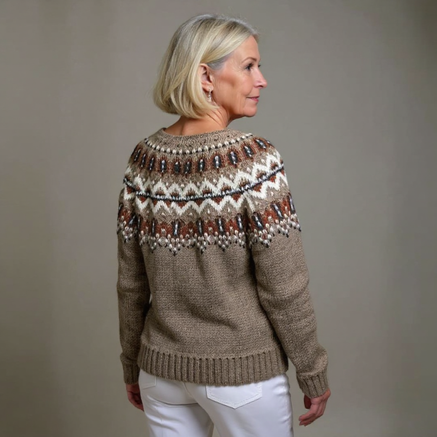 Harlow™ | Nordic Fair Isle Button-Front Cardigan