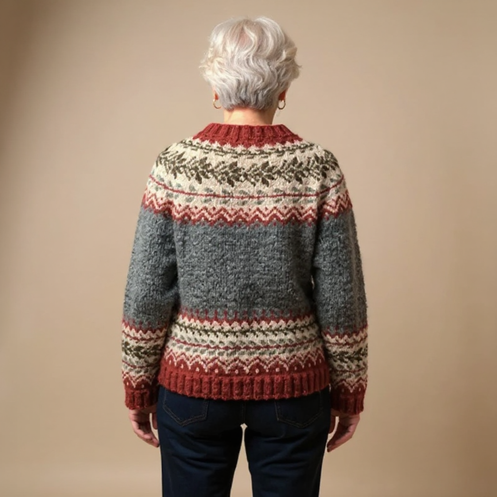 Sorrelle™ | Nordic Fair Isle Button-Front Cardigan