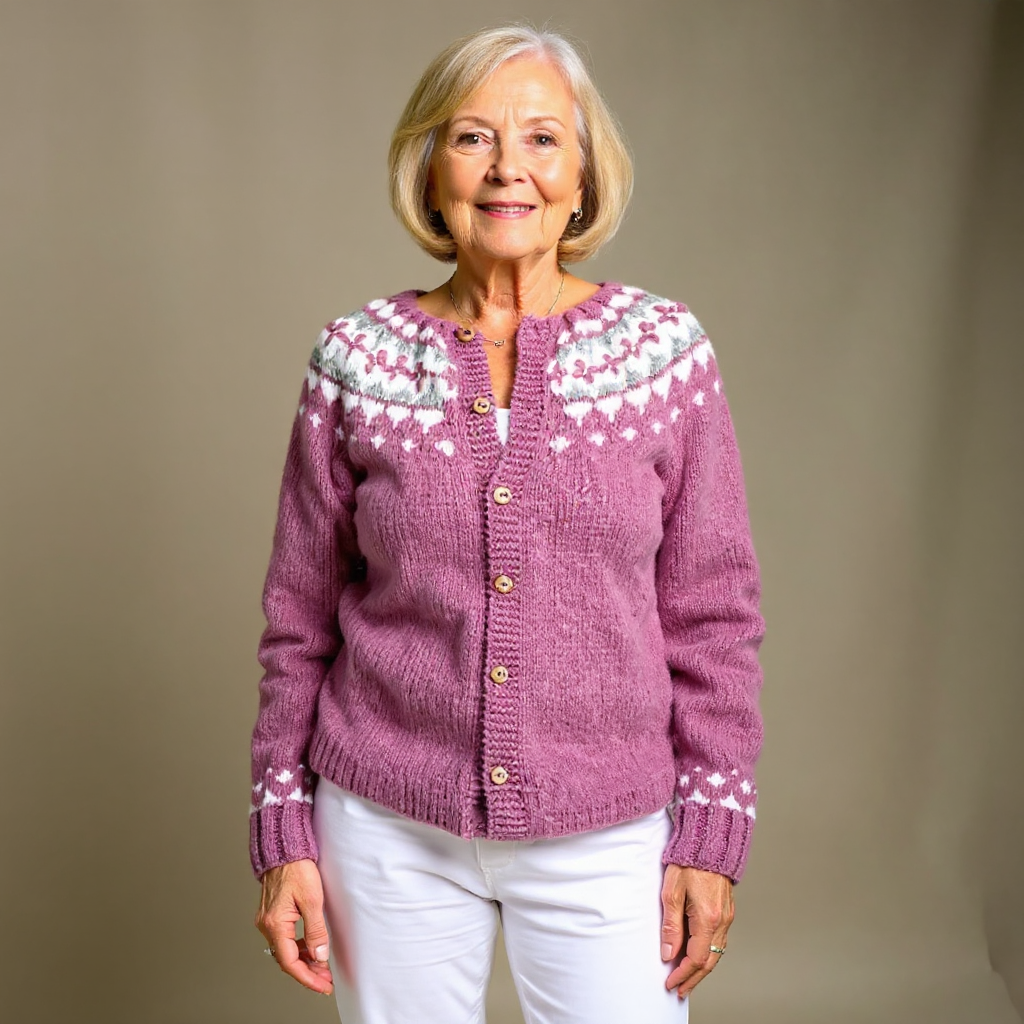 Mathilda™ | Nordic Fair Isle Button-Front Cardigan