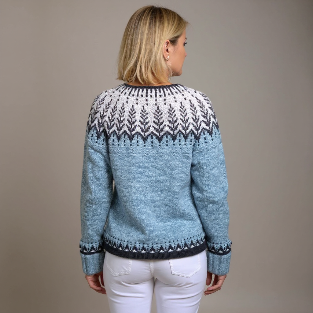 Freya™ | Nordic Fair Isle Button-Front Cardigan