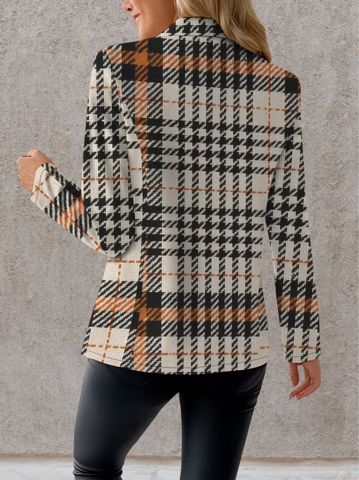 Ghislane™ | Heritage Houndstooth Tailored Blazer