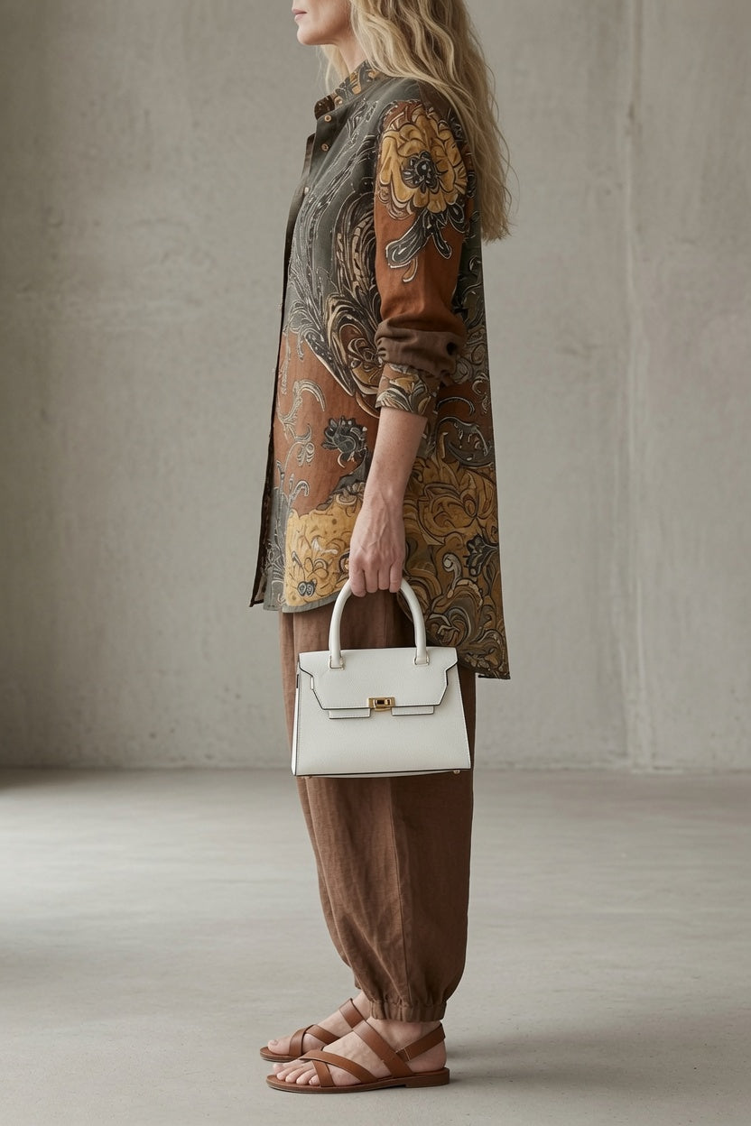 Talia™ | Vintage Printed Relaxed Two-Piece Set