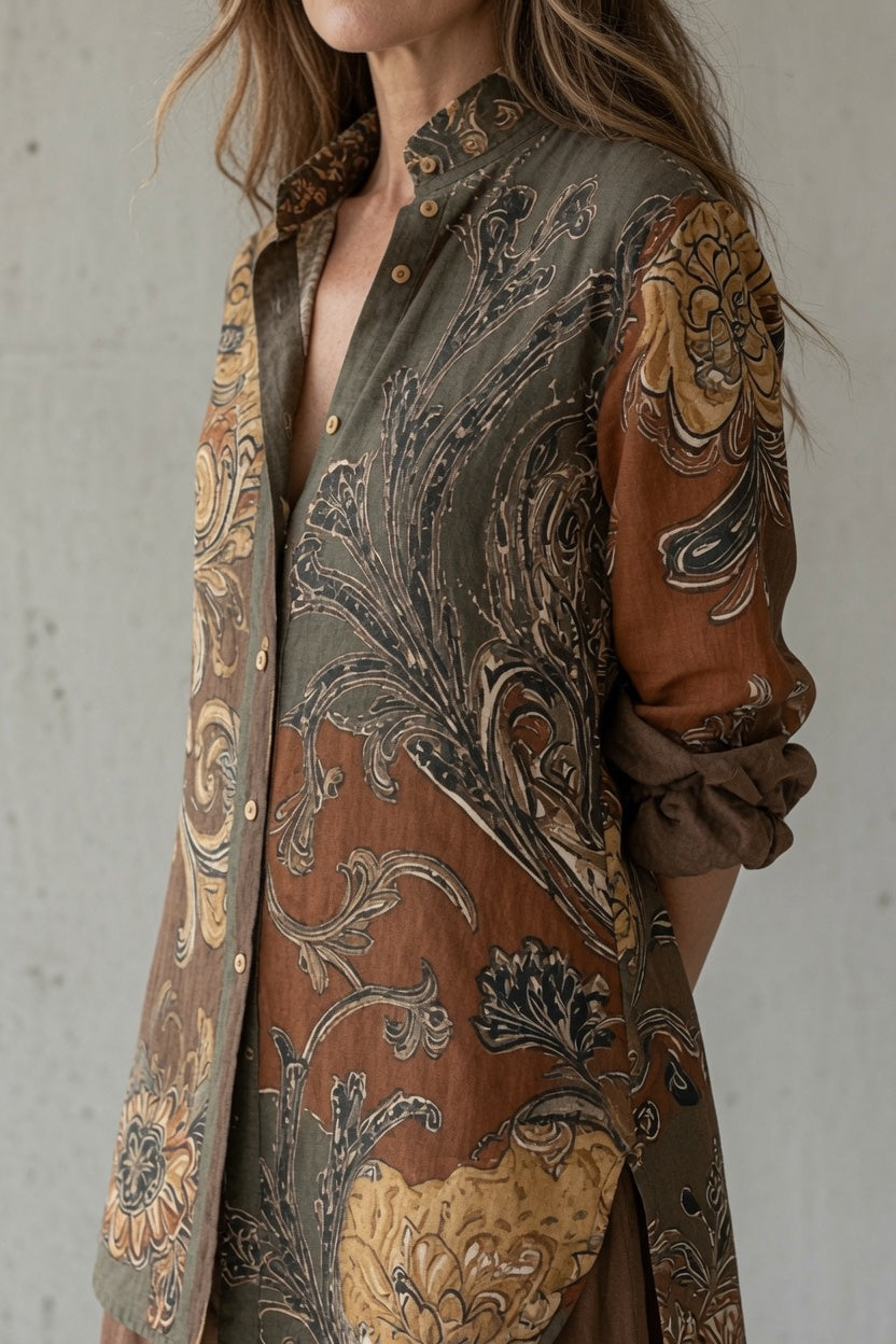 Natalie™ | Vintage Paisley Relaxed Two-Piece Set