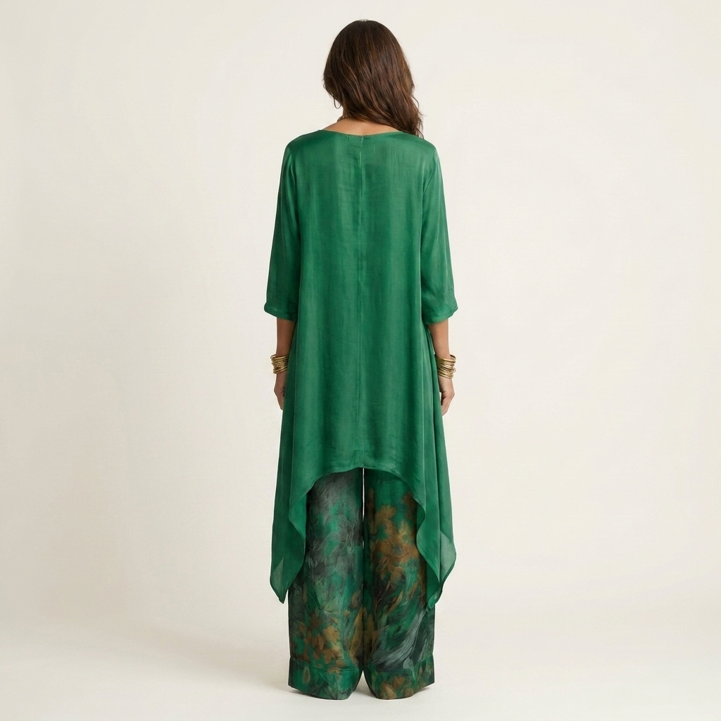 Celeste™ | Asymmetrical Linen Two-Piece Set
