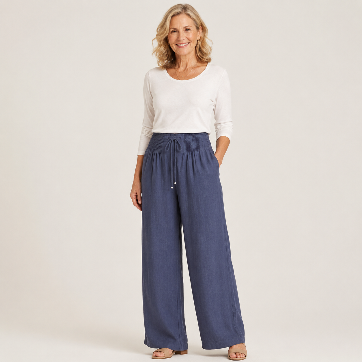 Harper™ | Relaxed Linen Wide-Leg Pants