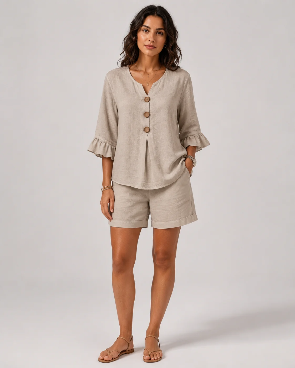 Savannah™ | Relaxed Linen Two-Piece Short Set