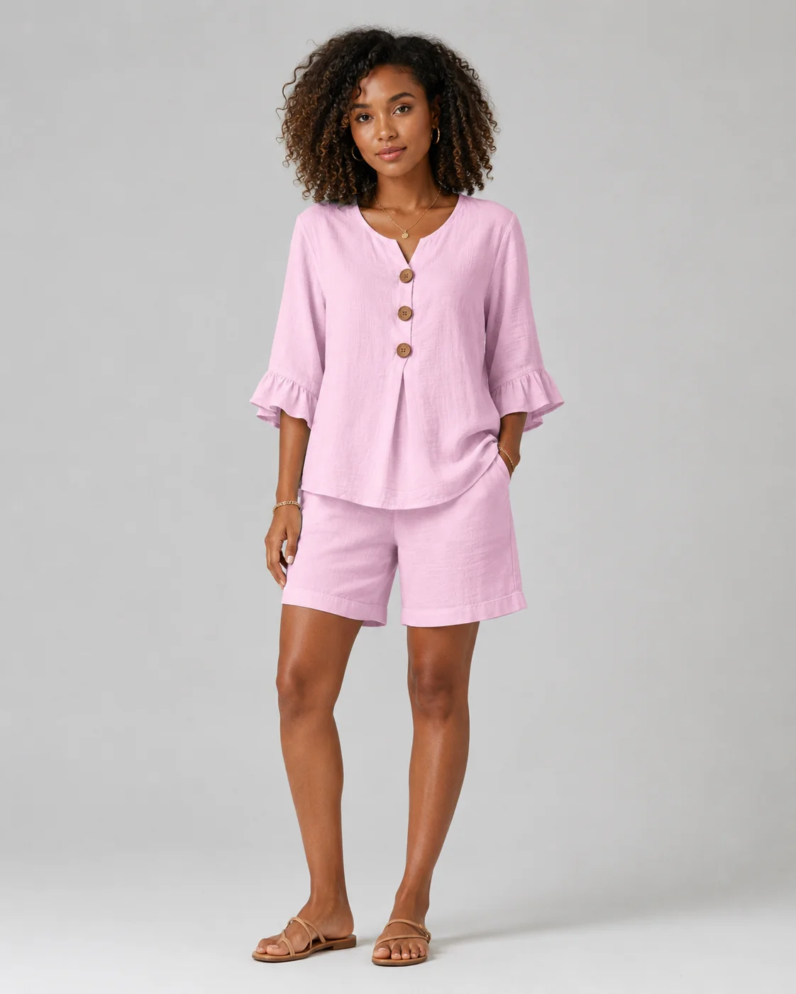 Savannah™ | Relaxed Linen Two-Piece Short Set