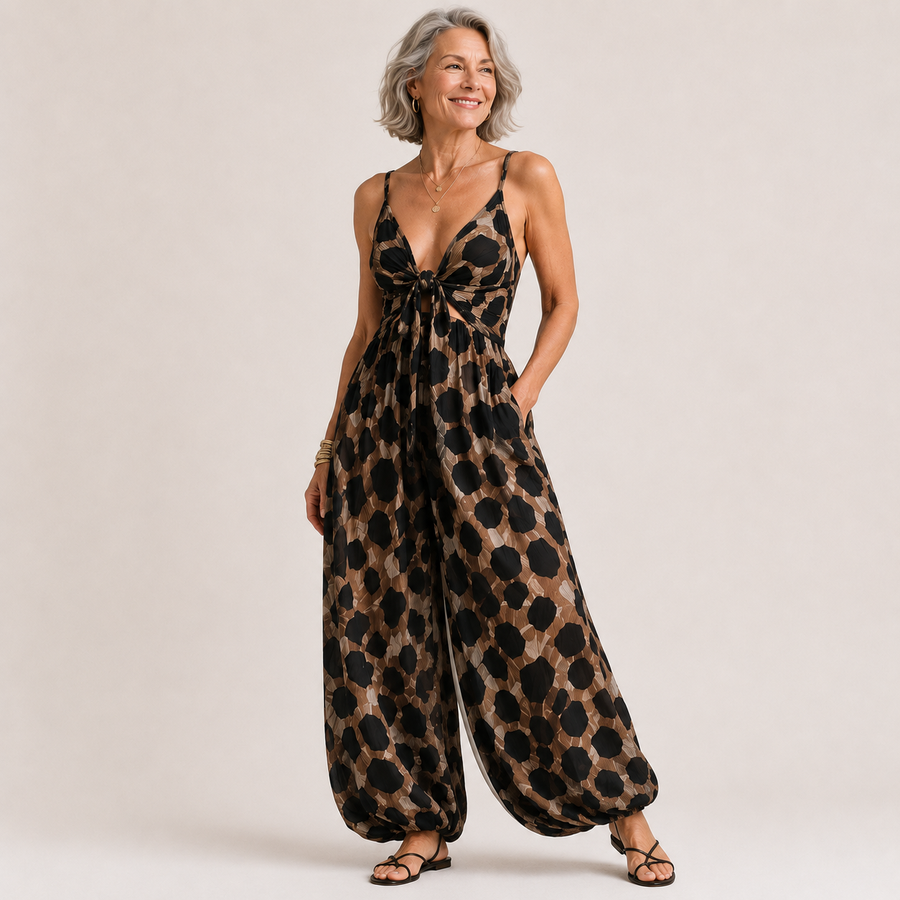 Zahara™ | Bohemian Animal Print Jumpsuit