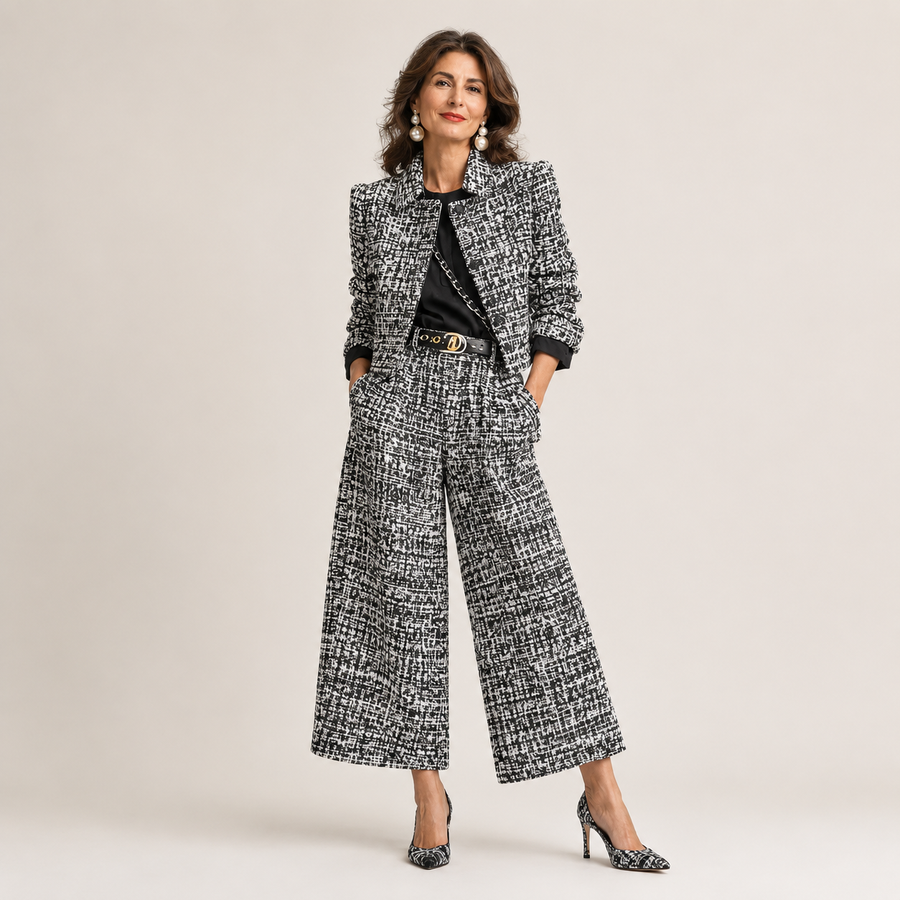 Vivienne™ | Elegant Tweed Two-Piece Set