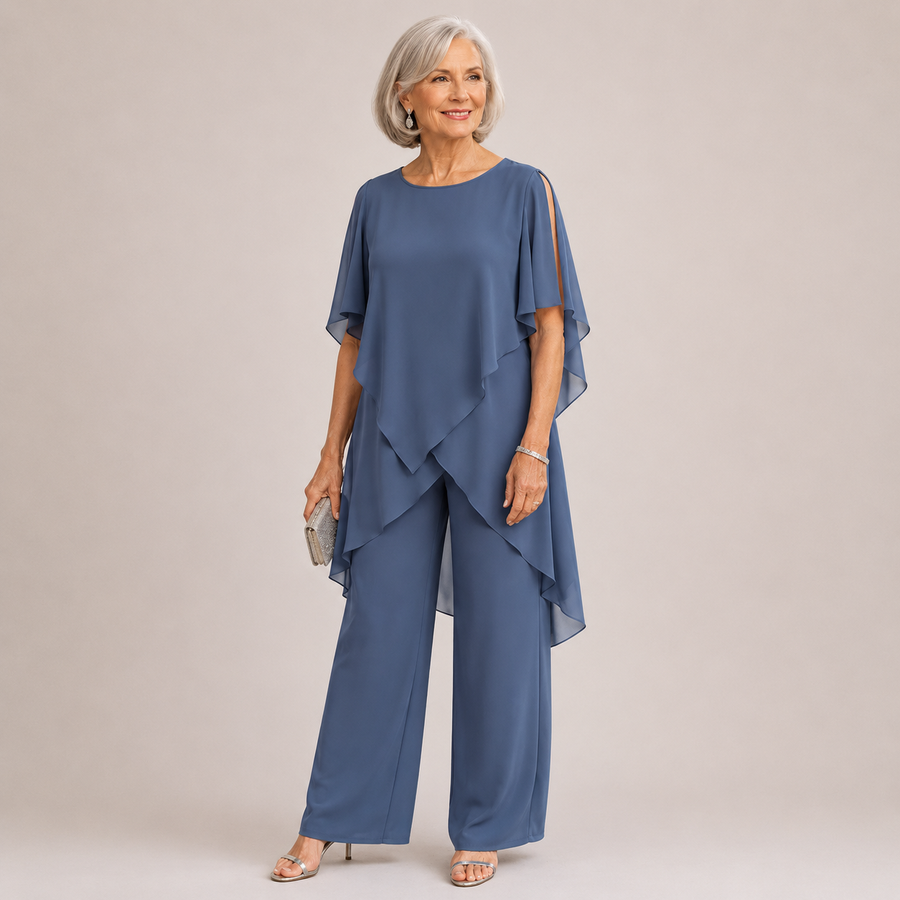Velora™ | Chiffon Flow Pant Set