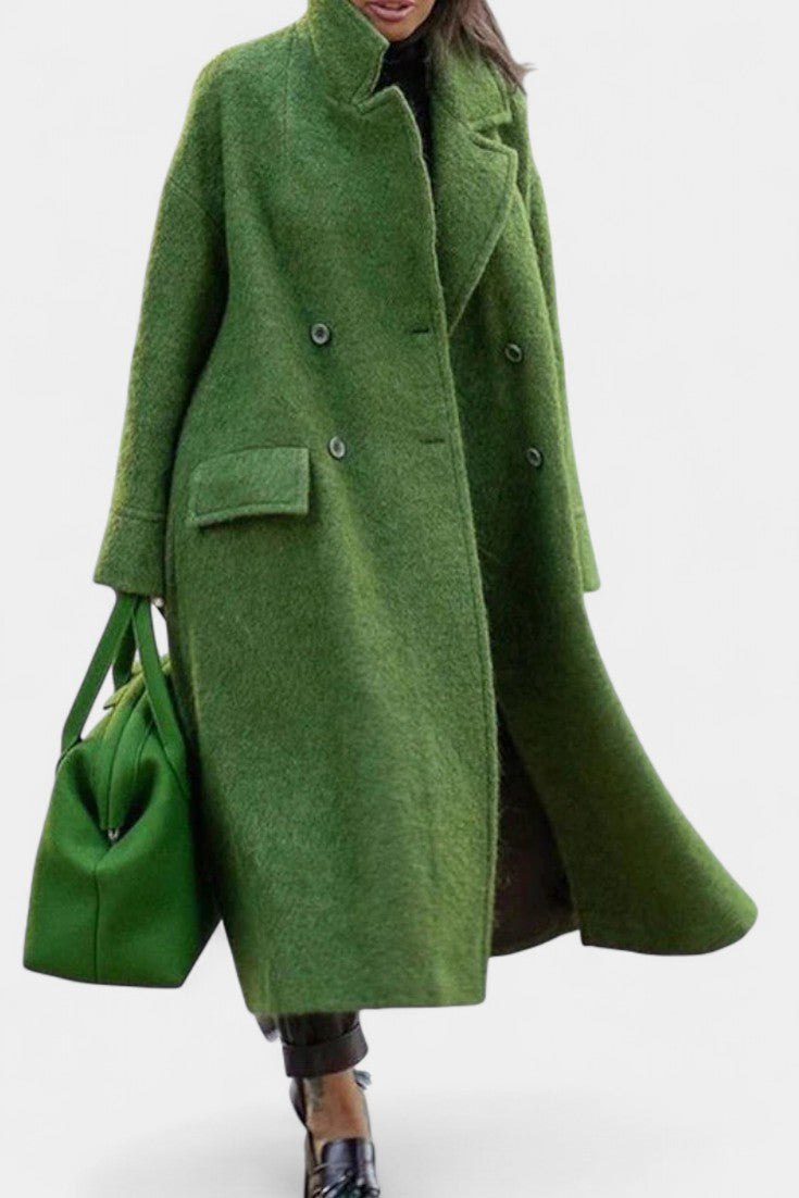 Veradelle™ | Oversized Double-Breasted Longline Coat