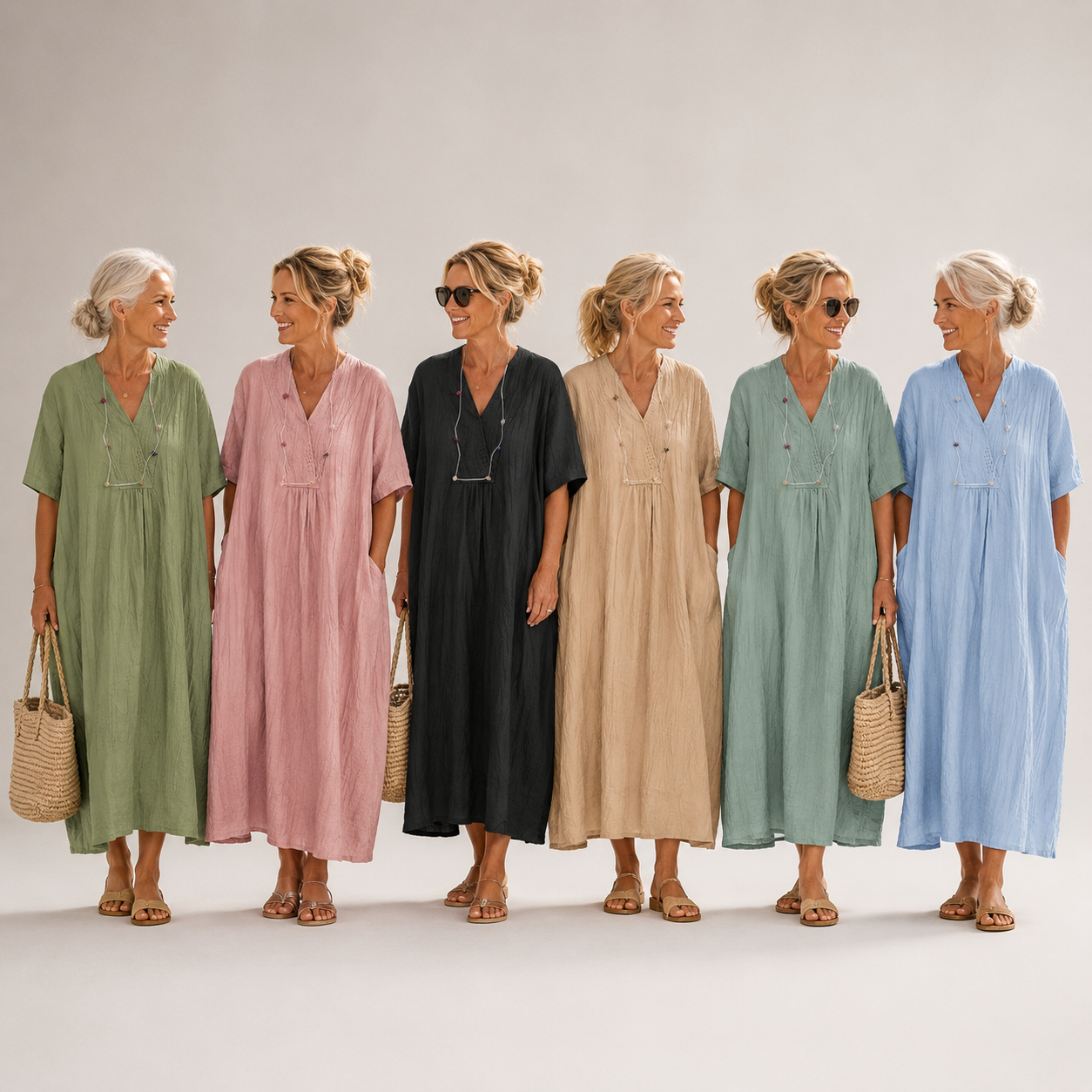 Vaelora™ | Driftline Maxi Dress