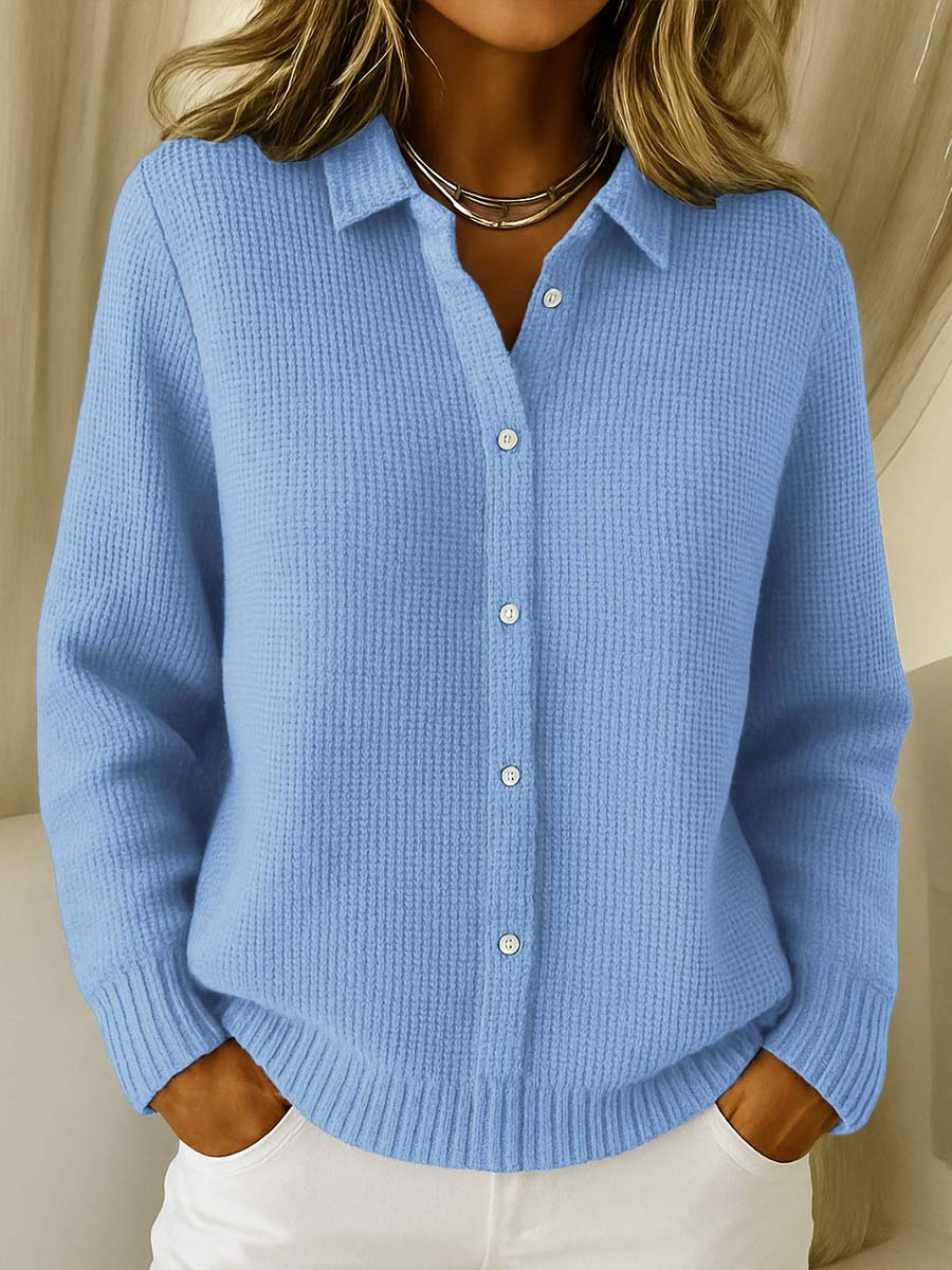 Amari™ | Women's Classic Waffle Knit Cardigan