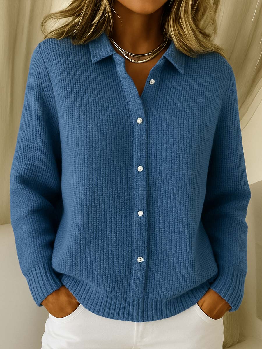 Amari™ | Women's Classic Waffle Knit Cardigan