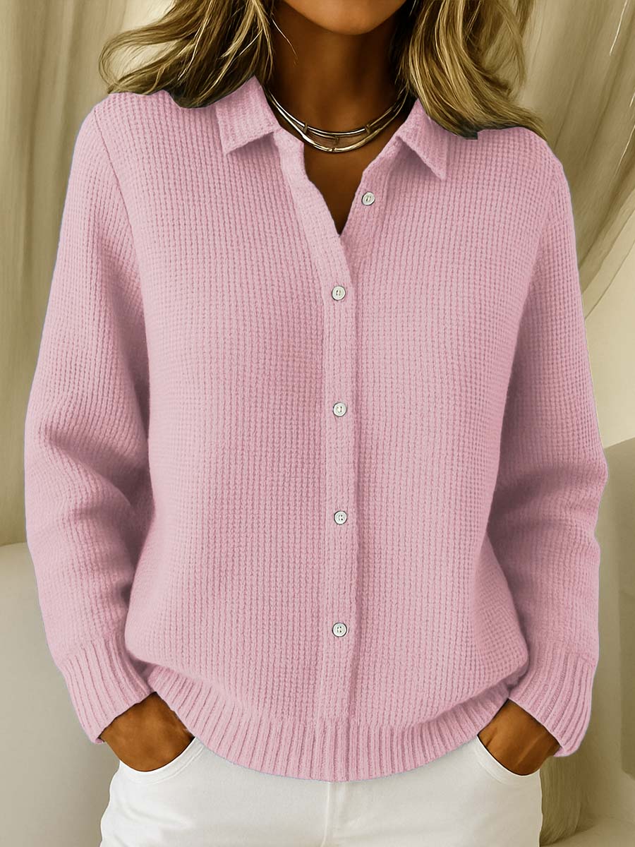 Amari™ | Women's Classic Waffle Knit Cardigan