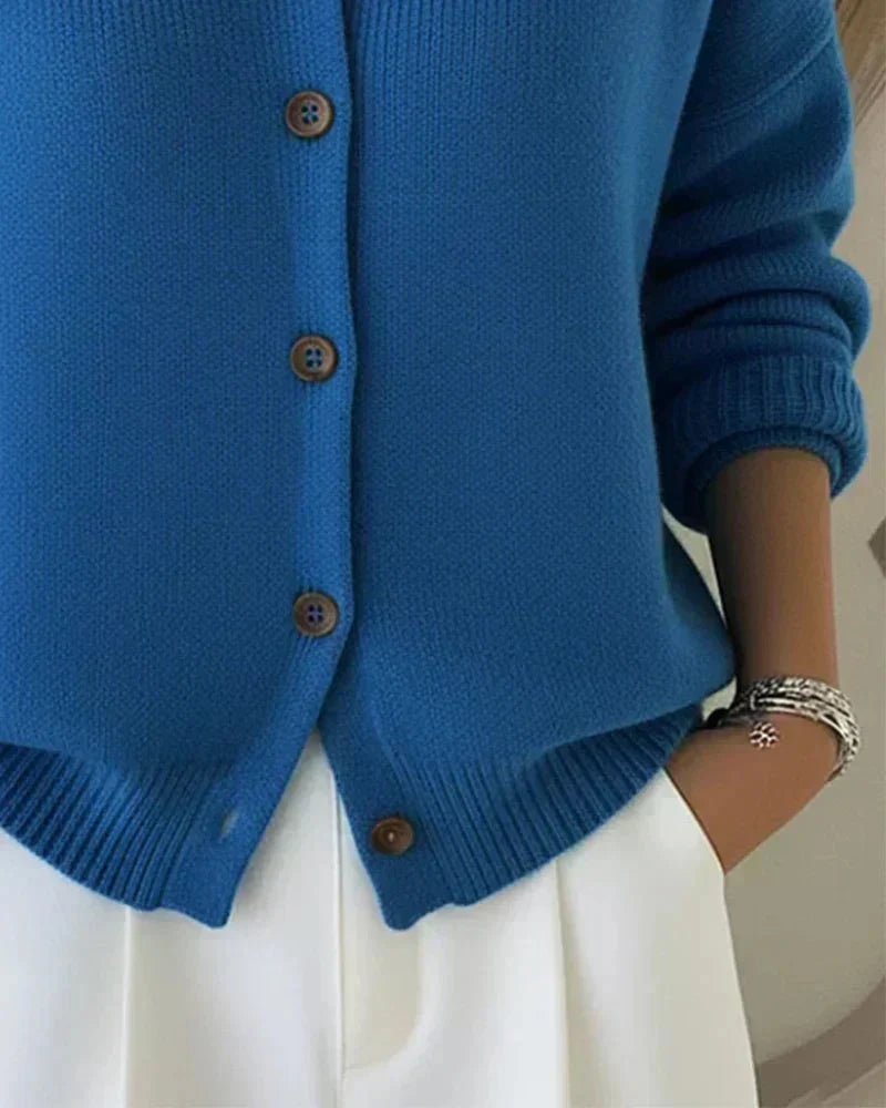 Amara™ | Women's Classic Collared Knit Cardigan