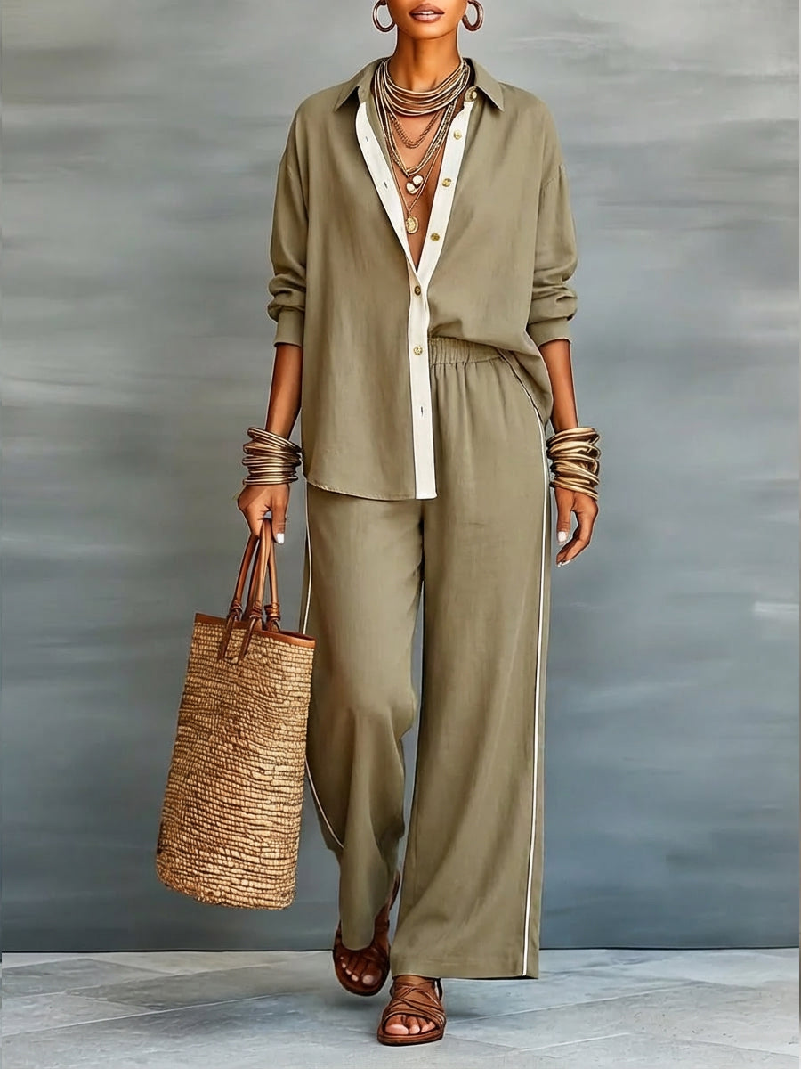 Cambria | Coastal Linen Lounge Set