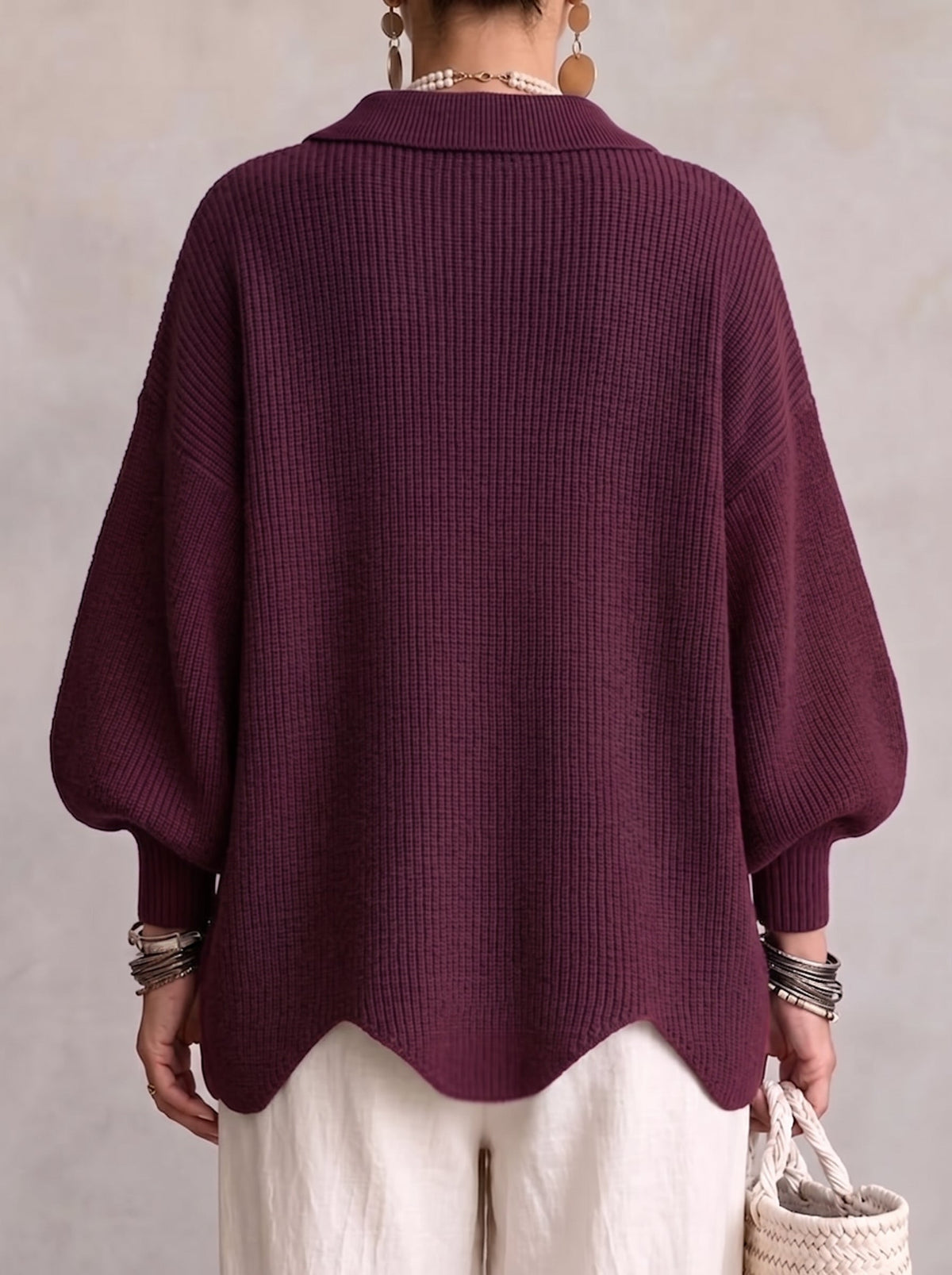 Ardelle™ | Oversized Collared Button Cardigan