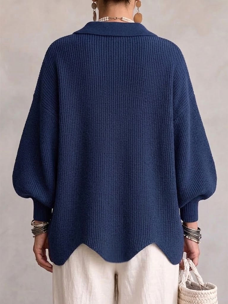 Ardelle™ | Oversized Collared Button Cardigan