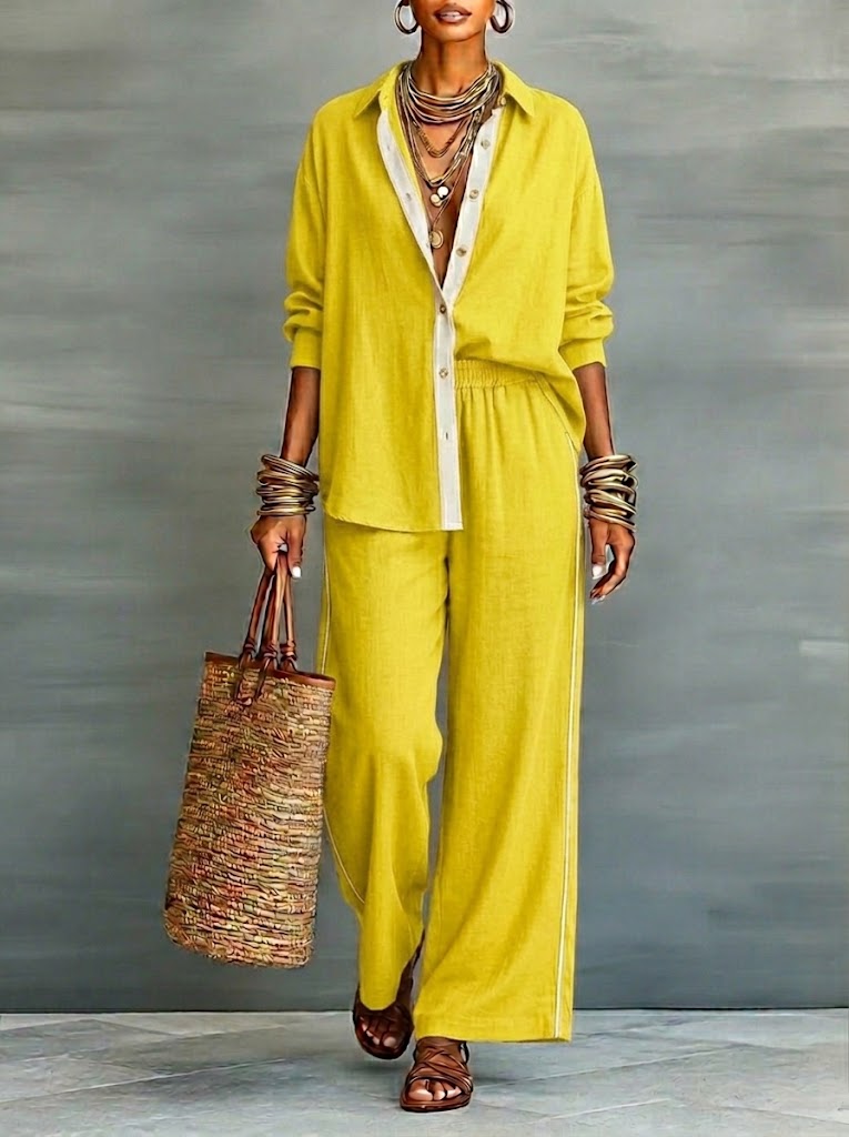 Cambria | Coastal Linen Lounge Set