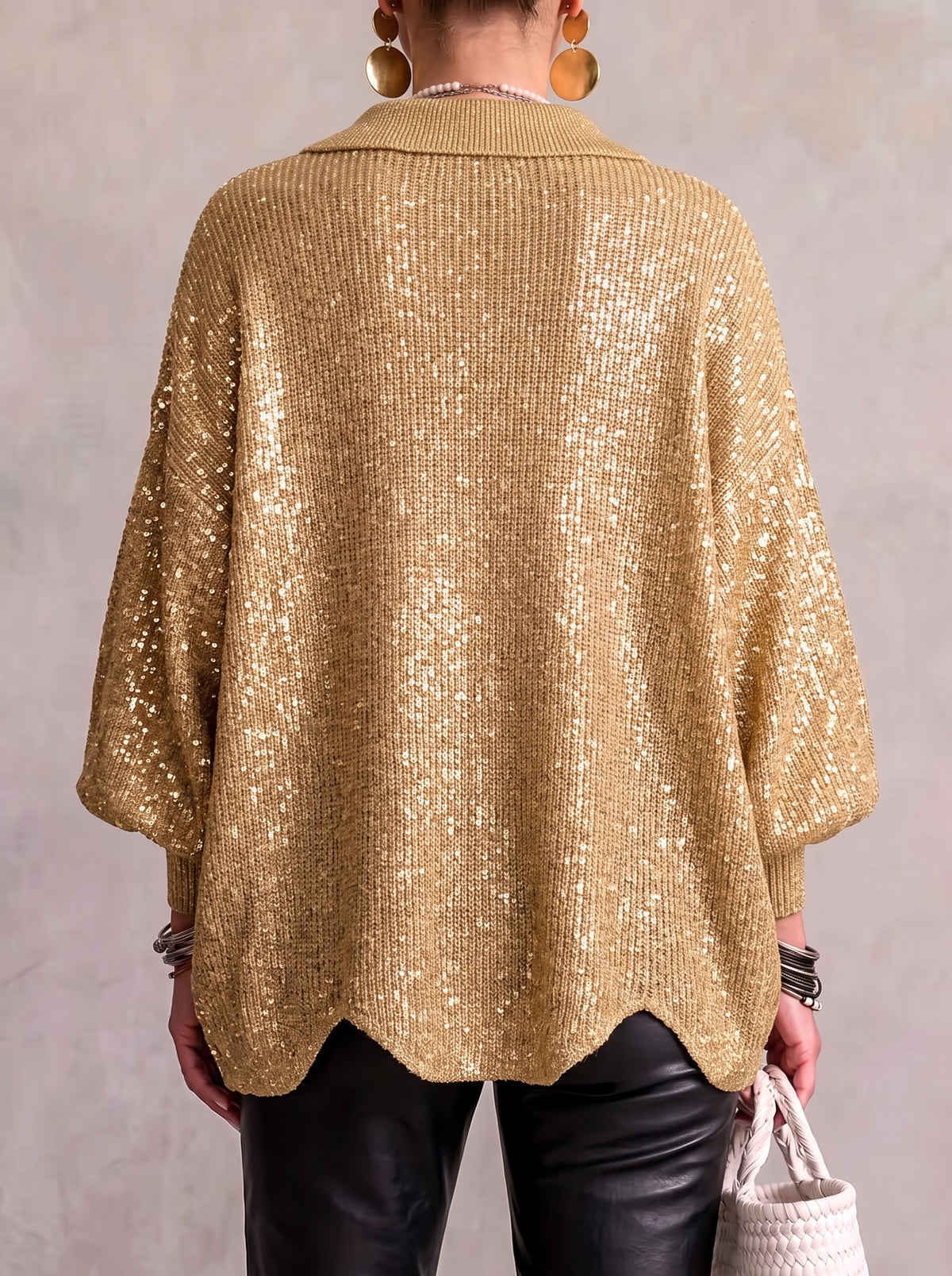 Ardelle™ | Oversized Collared Button Cardigan