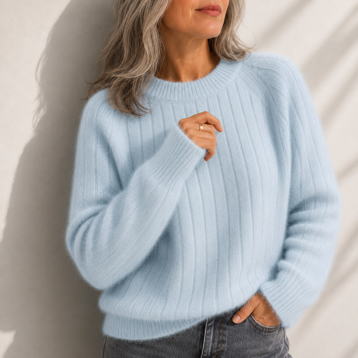 Milana™ | Women's Solid Color Fluffy Sweater