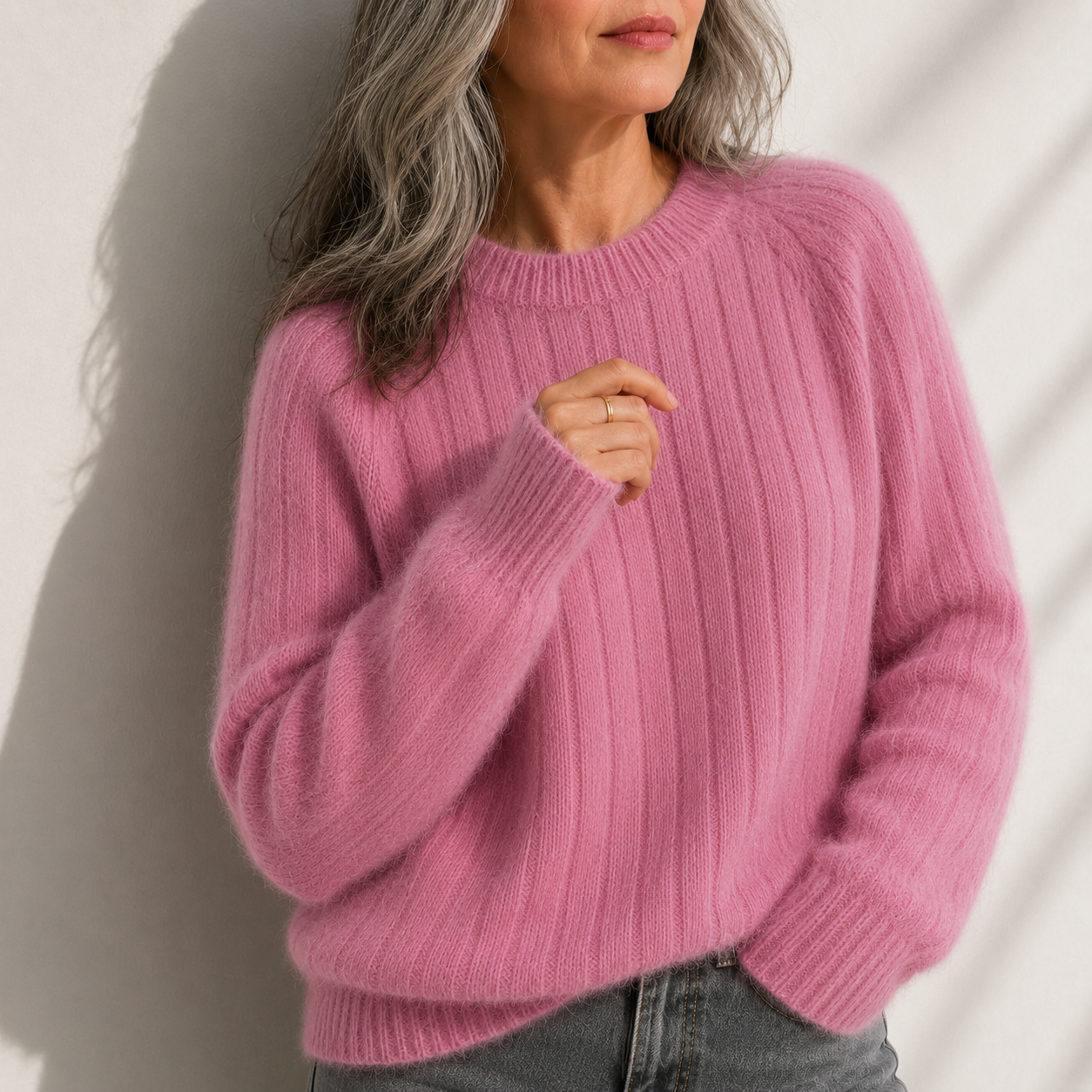 Milana™ | Women's Solid Color Fluffy Sweater