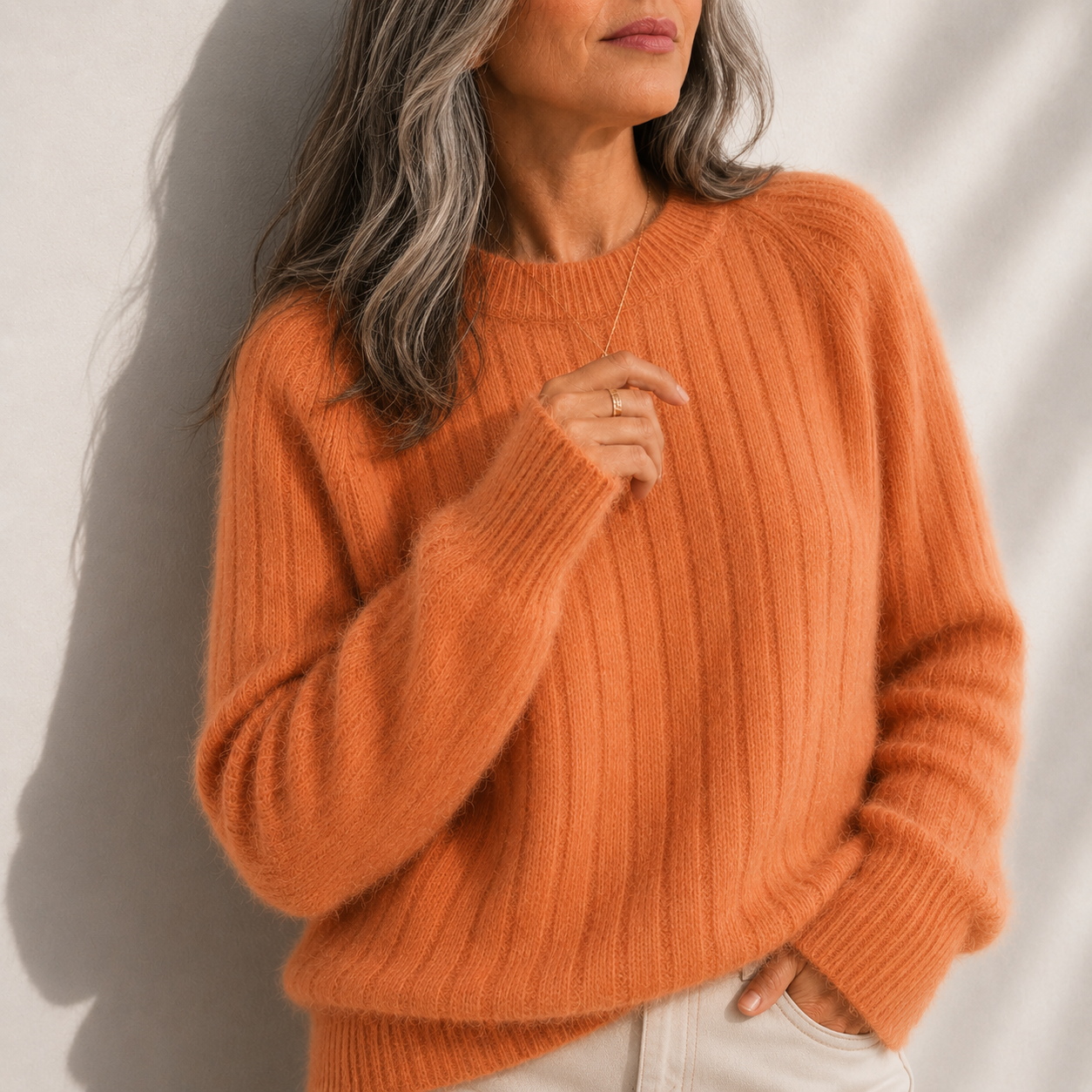 Milana™ | Women's Solid Color Fluffy Sweater