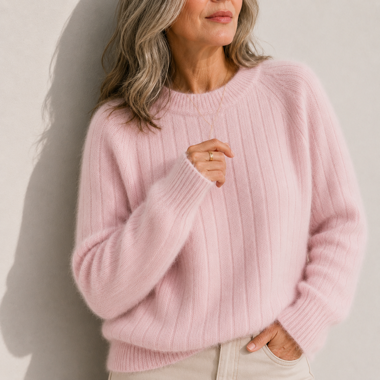 Milana™ | Women's Solid Color Fluffy Sweater