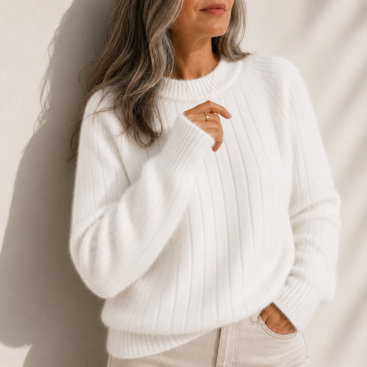 Milana™ | Women's Solid Color Fluffy Sweater