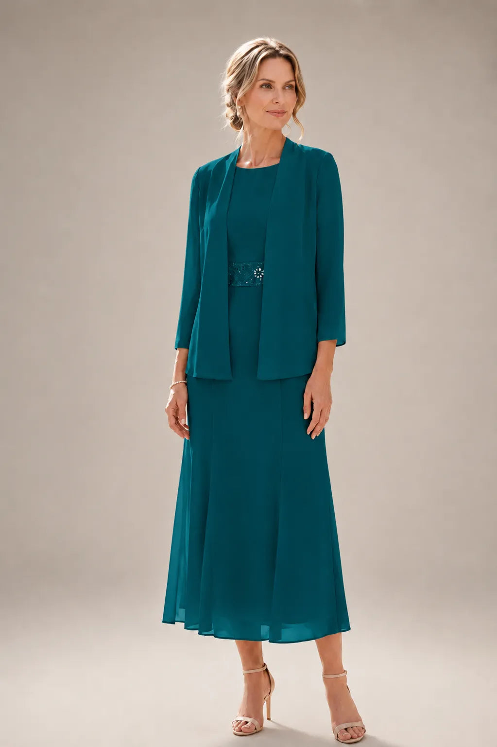 Jayrean™ I Flowing Mother of the Bride Dress