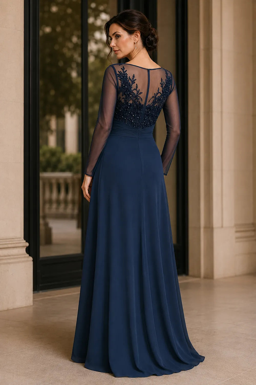 Alicia™ | Lace Bodice A-Line Evening Gown