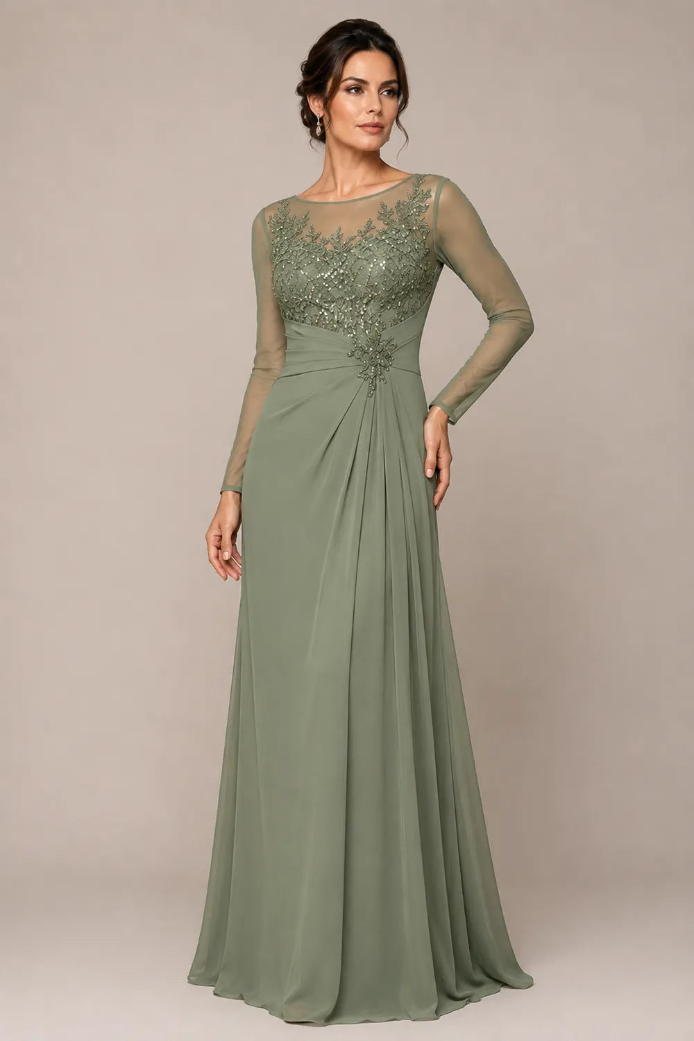 Alicia™ | Lace Bodice A-Line Evening Gown