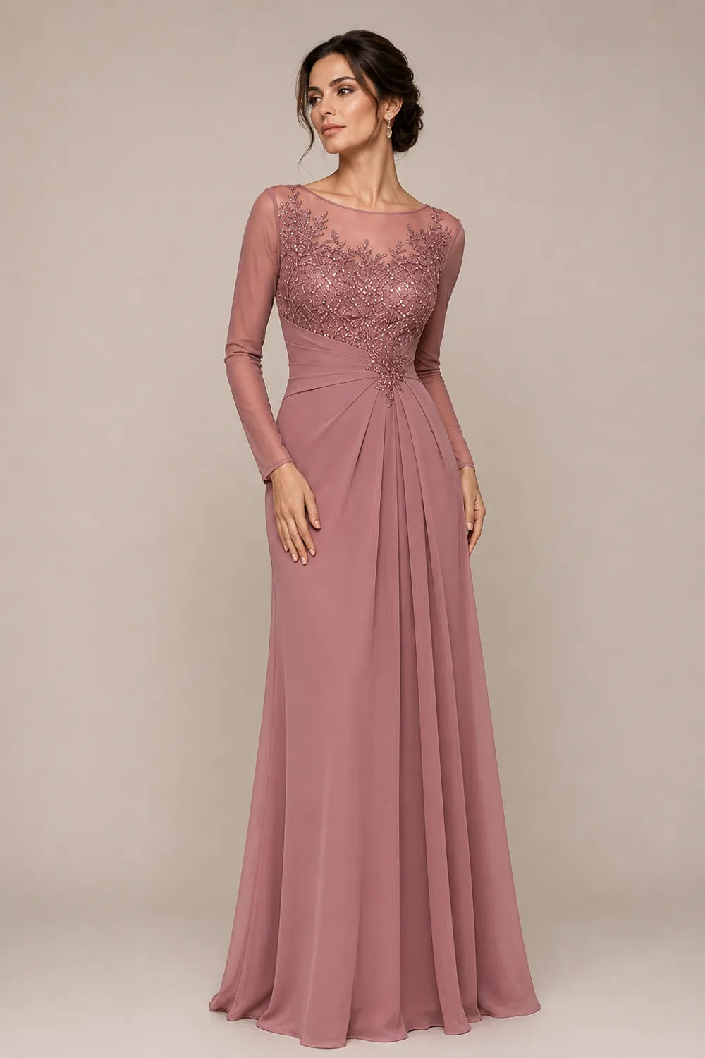 Alicia™ | Lace Bodice A-Line Evening Gown