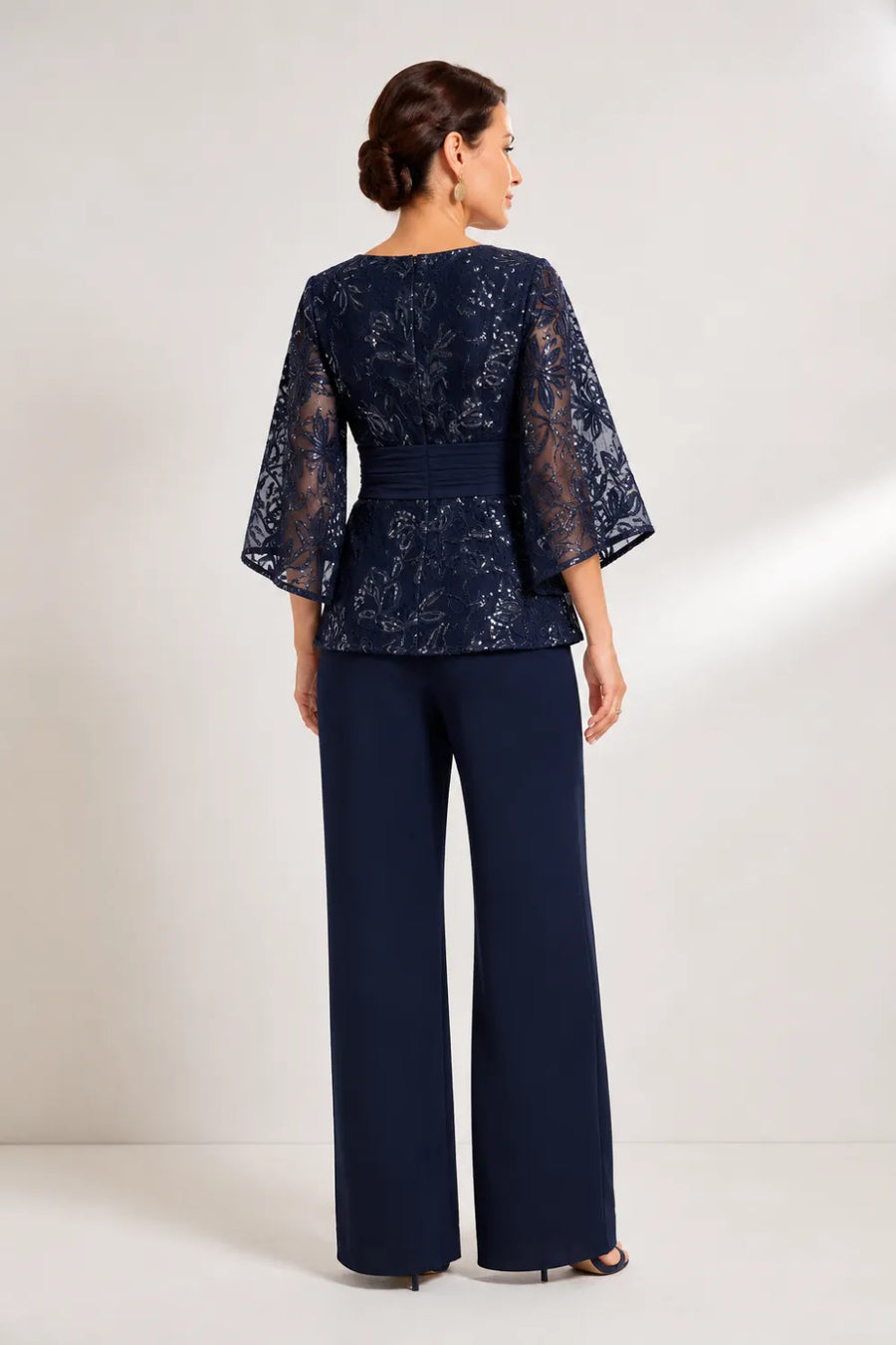 Colette™ | Sequin Lace Bell Sleeve Pant Set