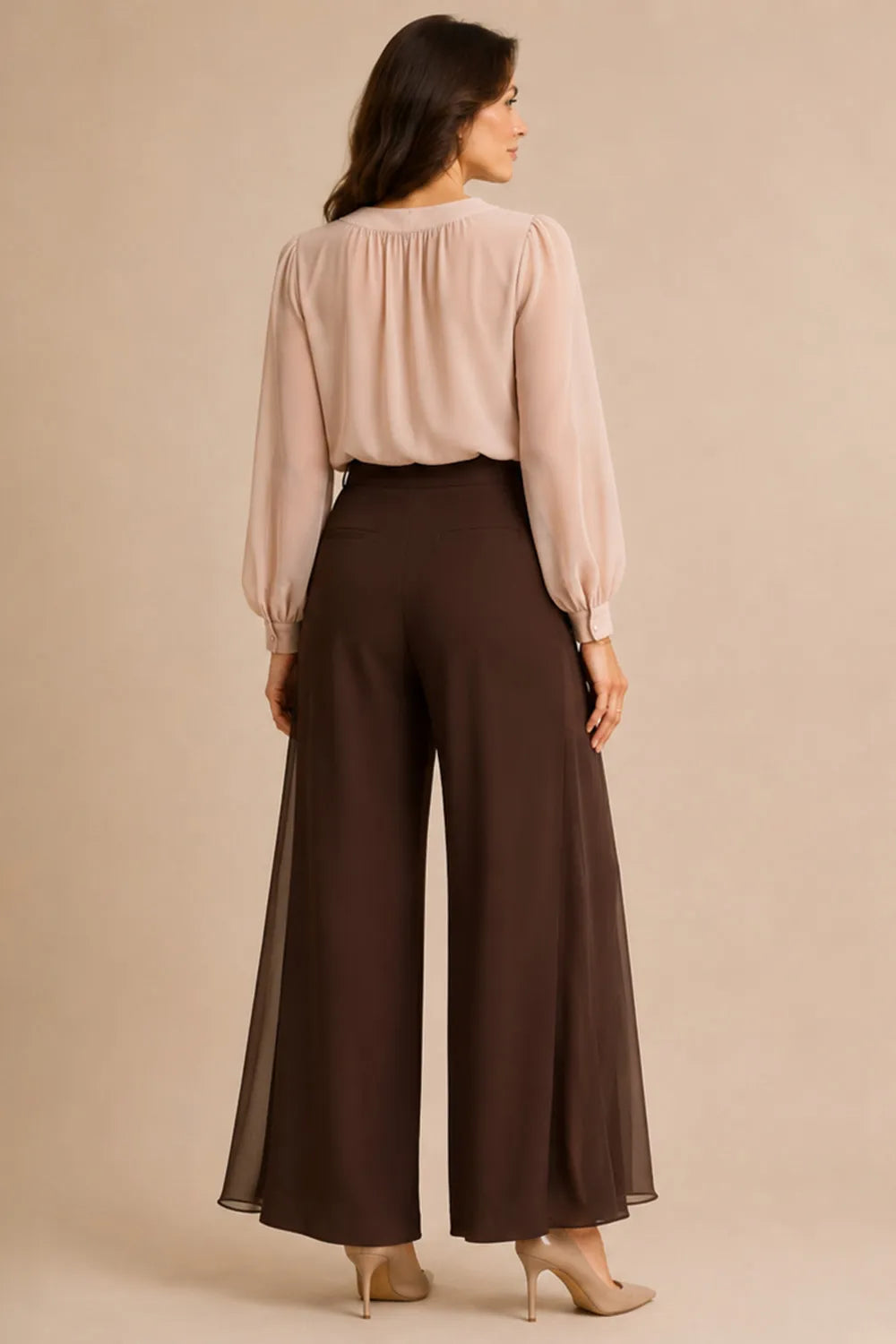 Elaine™ | Elegant Wide-Leg Formal Pant Suit