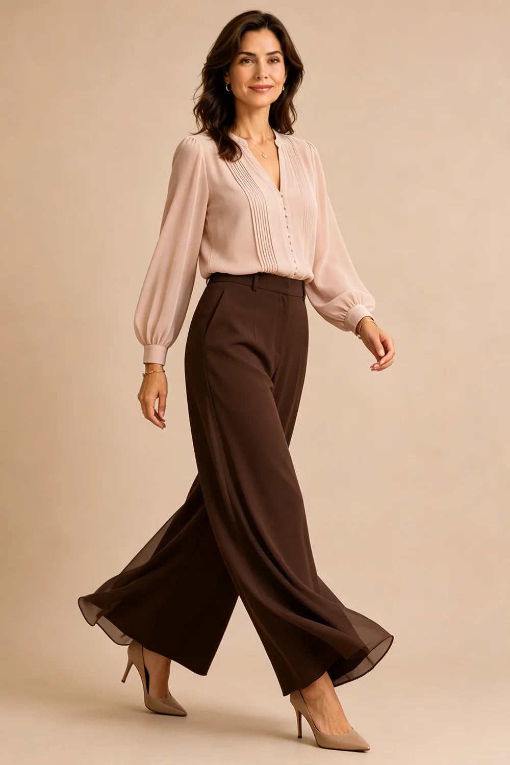 Elaine™ | Elegant Wide-Leg Formal Pant Suit