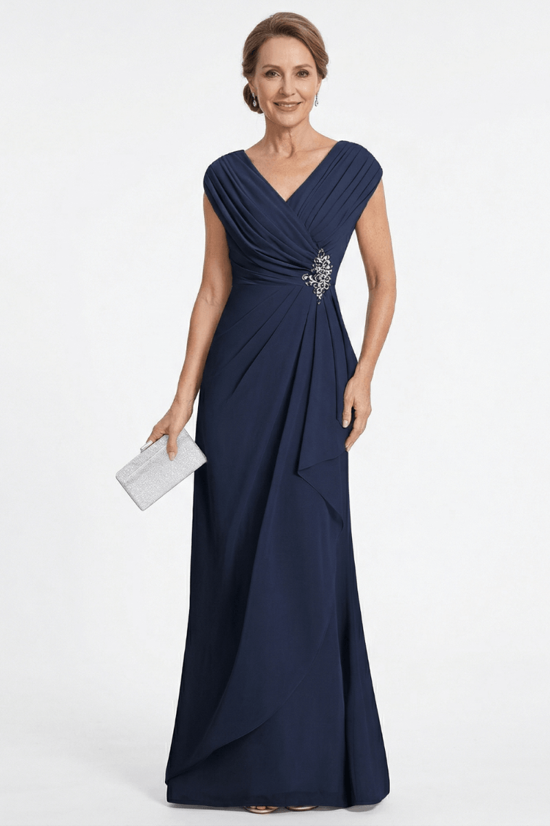 Patricia™ | V-Neck Chiffon Formal Dress