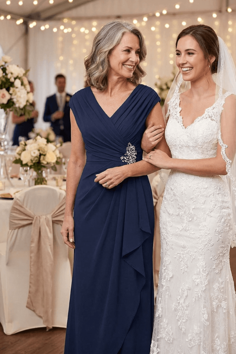 Patricia™ | V-Neck Chiffon Formal Dress